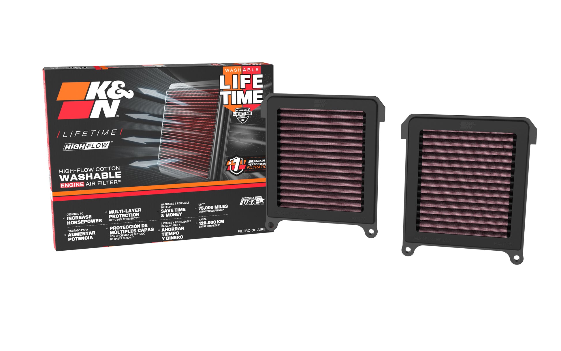 FILTRE A AIR DE REMPLACEMENT HA-1120 K&N