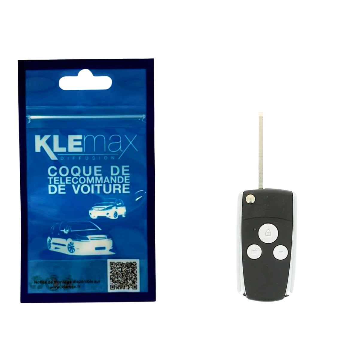 COQUE CLE ADAPTABLE HONDA 3 BOUTONS LAME FRAISEE RETRACTABLE 9MM z