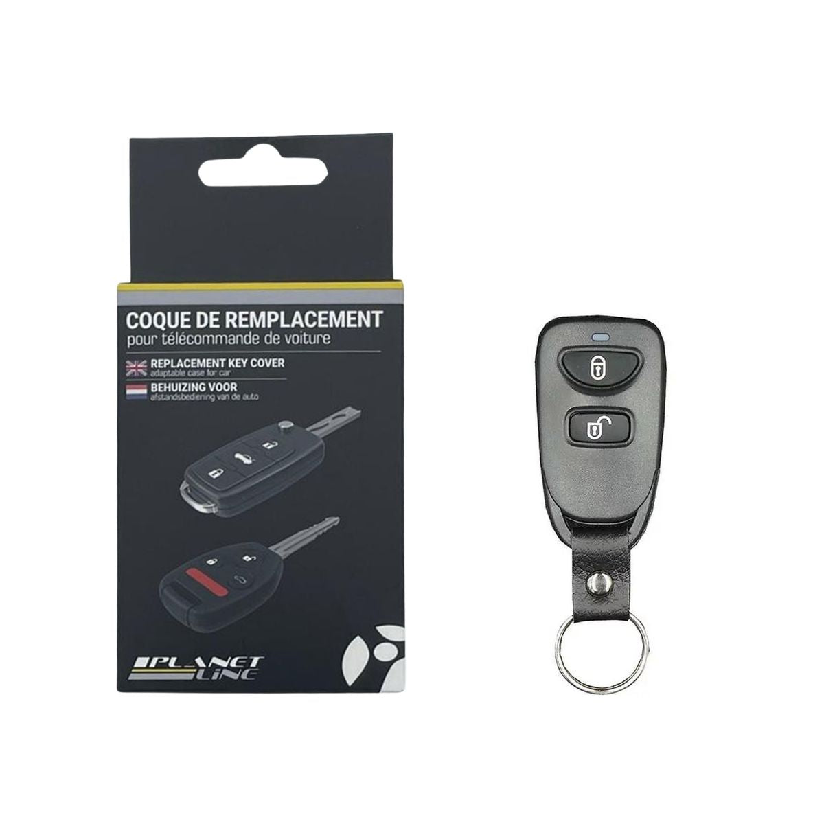 COQUE CLE ADAPTABLE POUR HYUNDAI 2 BOUTONS  KEYSKAR