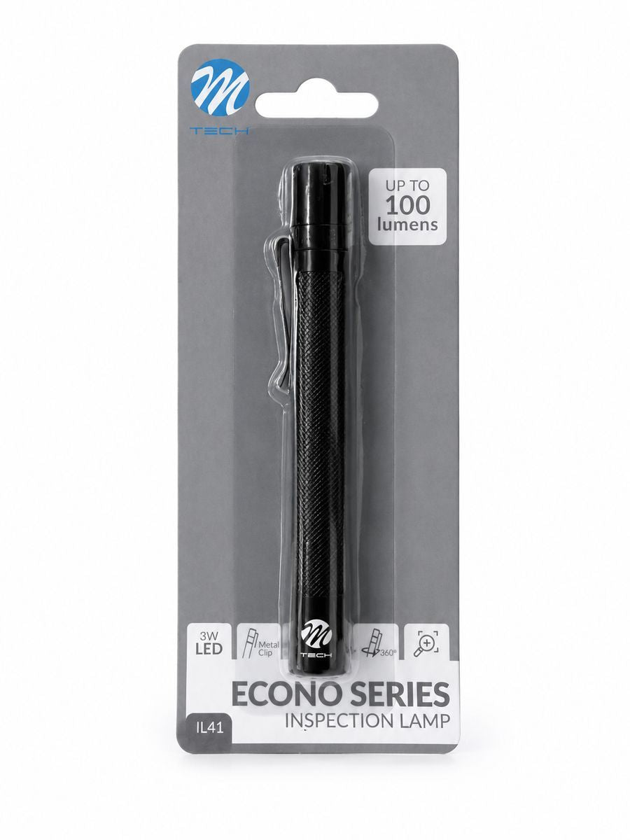 LAMPE LED ALUMINIUM TYPE STYLO 3W A PILES 2XAAA MTECH