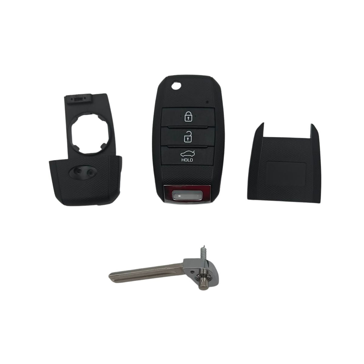 COQUE CLE ADAPTABLE POUR KIA 3 BOUTONS LAME A RAINURE CENTRALE