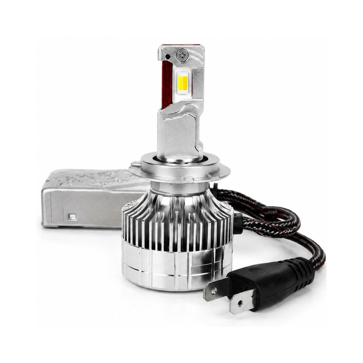 AMPOULES LED CONNECTEES H7 X 2 AVEC APPLICATION 9-60V MAX 110W 2800K A 6500K MAX 9000LMS