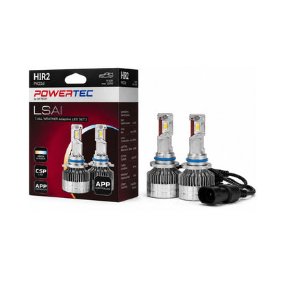 AMPOULES LED CONNECTEES HIR2 X 2 AVEC APPLICATION 9-60V MAX 110W 2800K A 6500K MAX 9000LMS