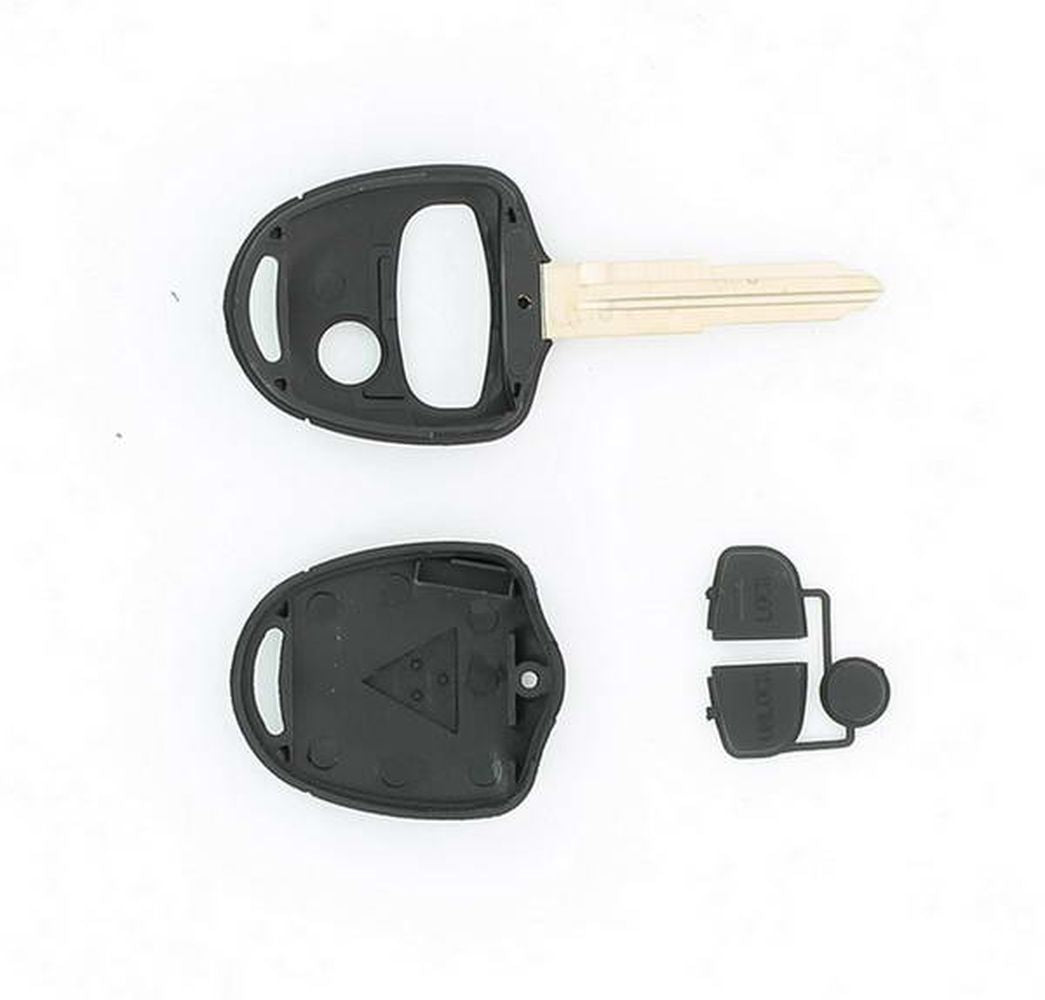 COQUE CLE ADAPTABLE MITSUBISHI 3 BOUTONS LAME CRANTEE