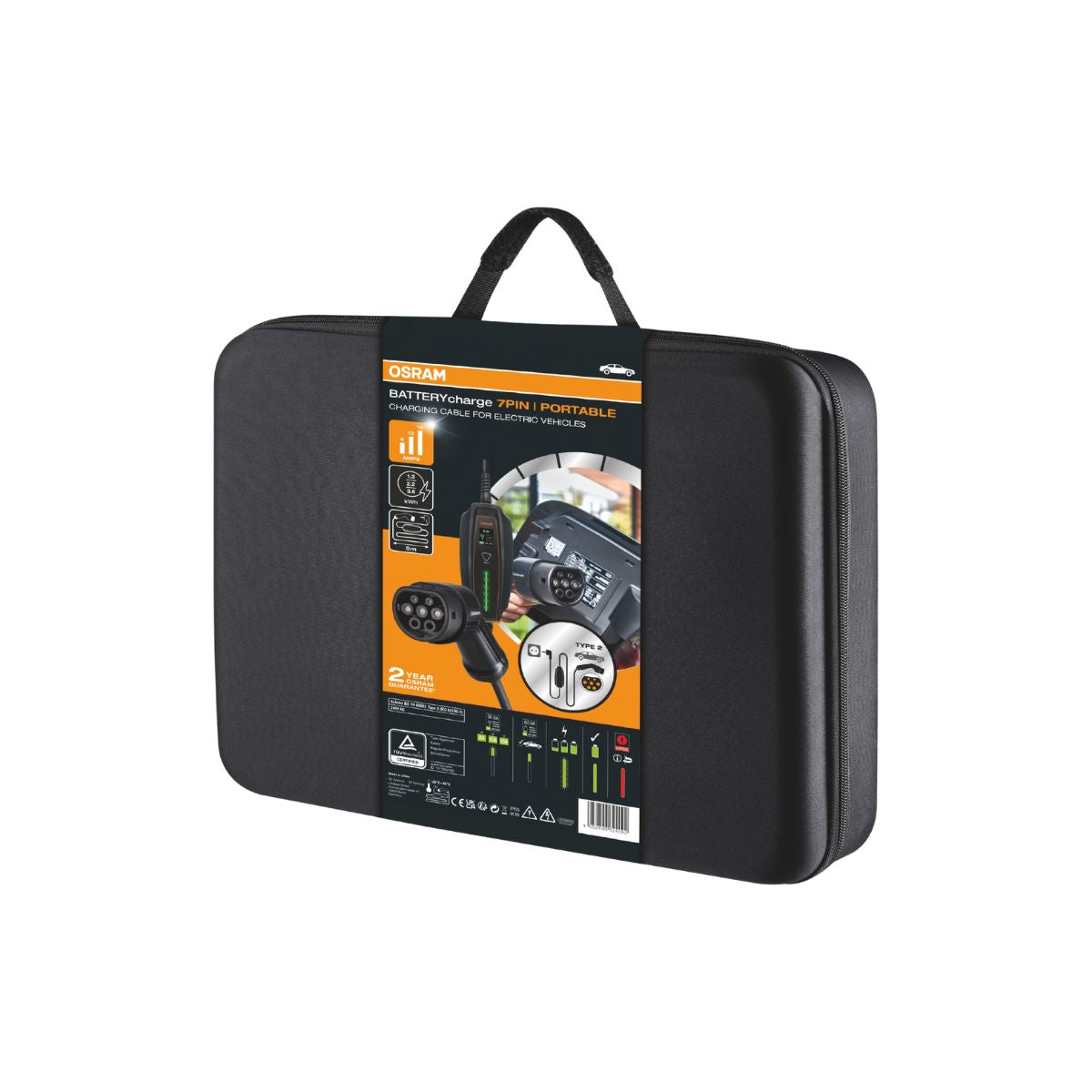 CHARGEUR PORTABLE 230V VEHICULE ELECTRIQUE 1PHASE TYPE 2 OSRAM