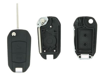 COQUE CLE ADAPTABLE OPEL 2 BOUTONS LAME FRAISEE RETRACTABLE 6MM