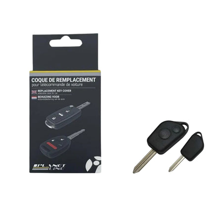 COQUE CLE ADAPTABLE POUR PSA 2 BOUTONS LAME EN CROIX KEYSKAR