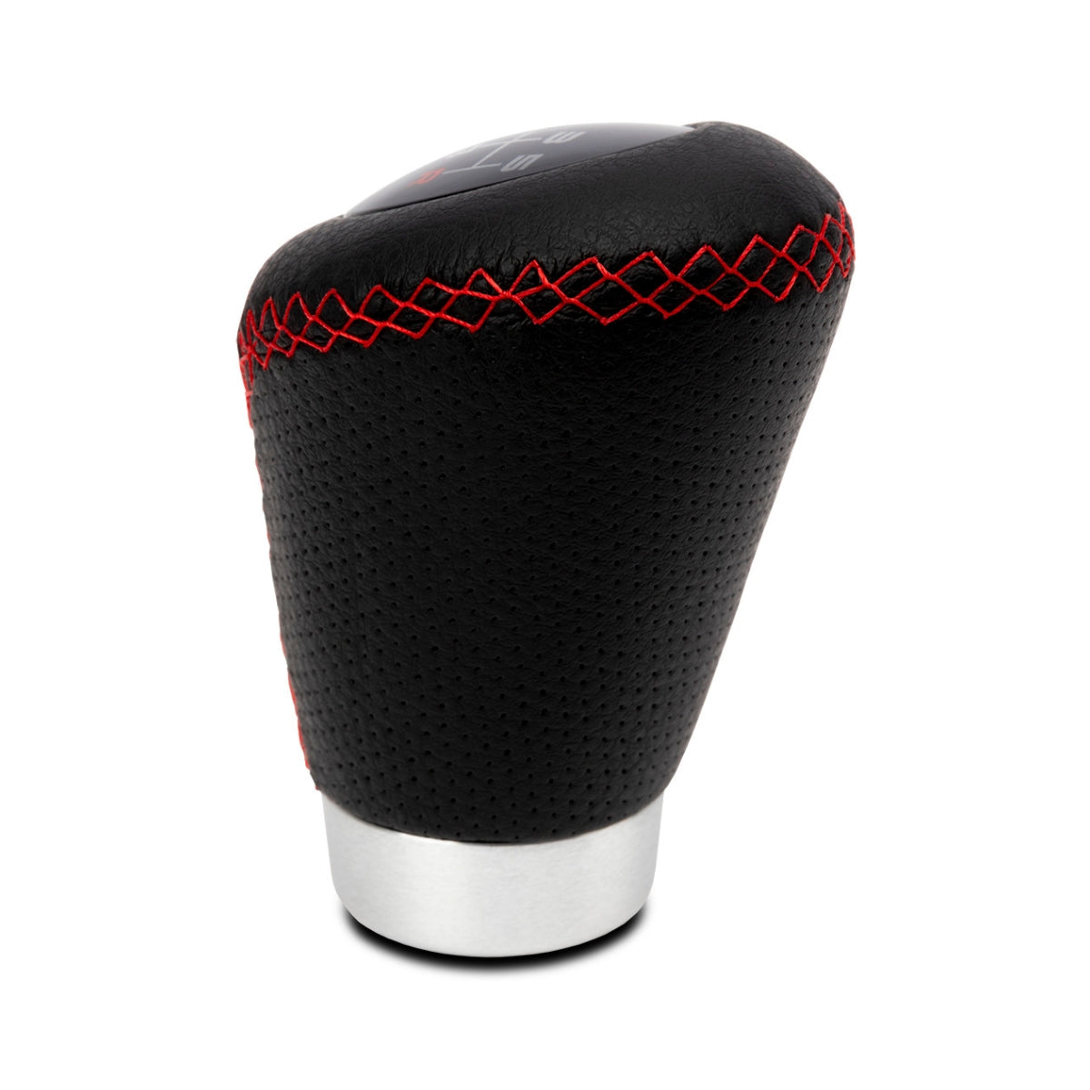 POMMEAU CUIR NOIR/ ROUGE BAGUE MARCHE AR + 3 PASTILLES DE VITESSES