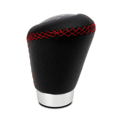 POMMEAU CUIR NOIR/ ROUGE BAGUE MARCHE AR + 3 PASTILLES DE VITESSES