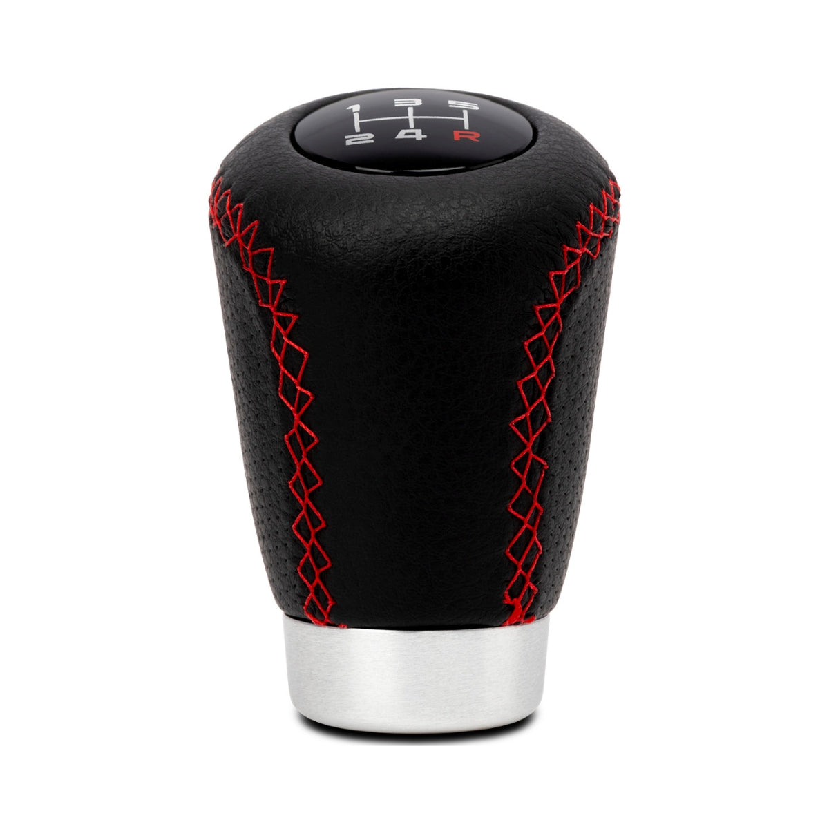 POMMEAU CUIR NOIR/ ROUGE BAGUE MARCHE AR + 3 PASTILLES DE VITESSES