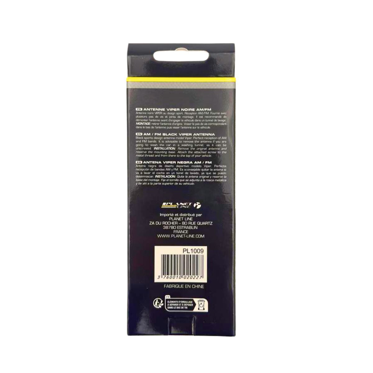 ANTENNE VIPER NOIRE PLANET LINE