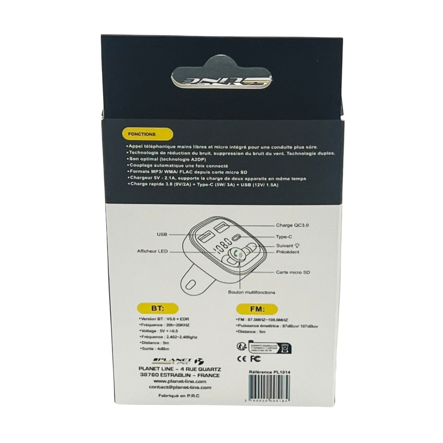TRANSMETTEUR FM - CHARGEUR QUICK CHARGE