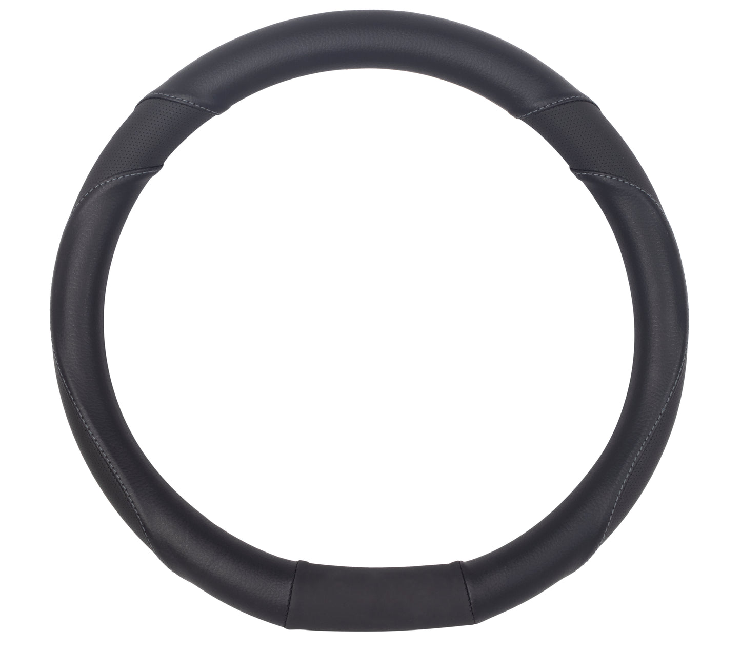 COUVRE VOLANT NOIR AVEC MEPLAT ADAPTABLE POUR PEUGEOT 208/ 308 II