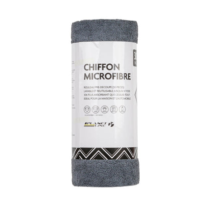 ROULEAU 30 CHIFFONS MICROFIBRE PRE-DECOUPES