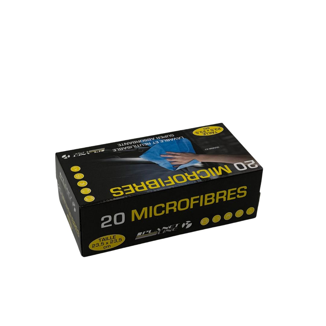 BOITE DEVIDOIR 20 MICROFIBRES 23,5X23,5CM