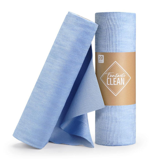 ROULEAU 20 LAVETTES VITRES DETACHABLES 30X40CM 90% POLYESTER 10% POLYAMIDE