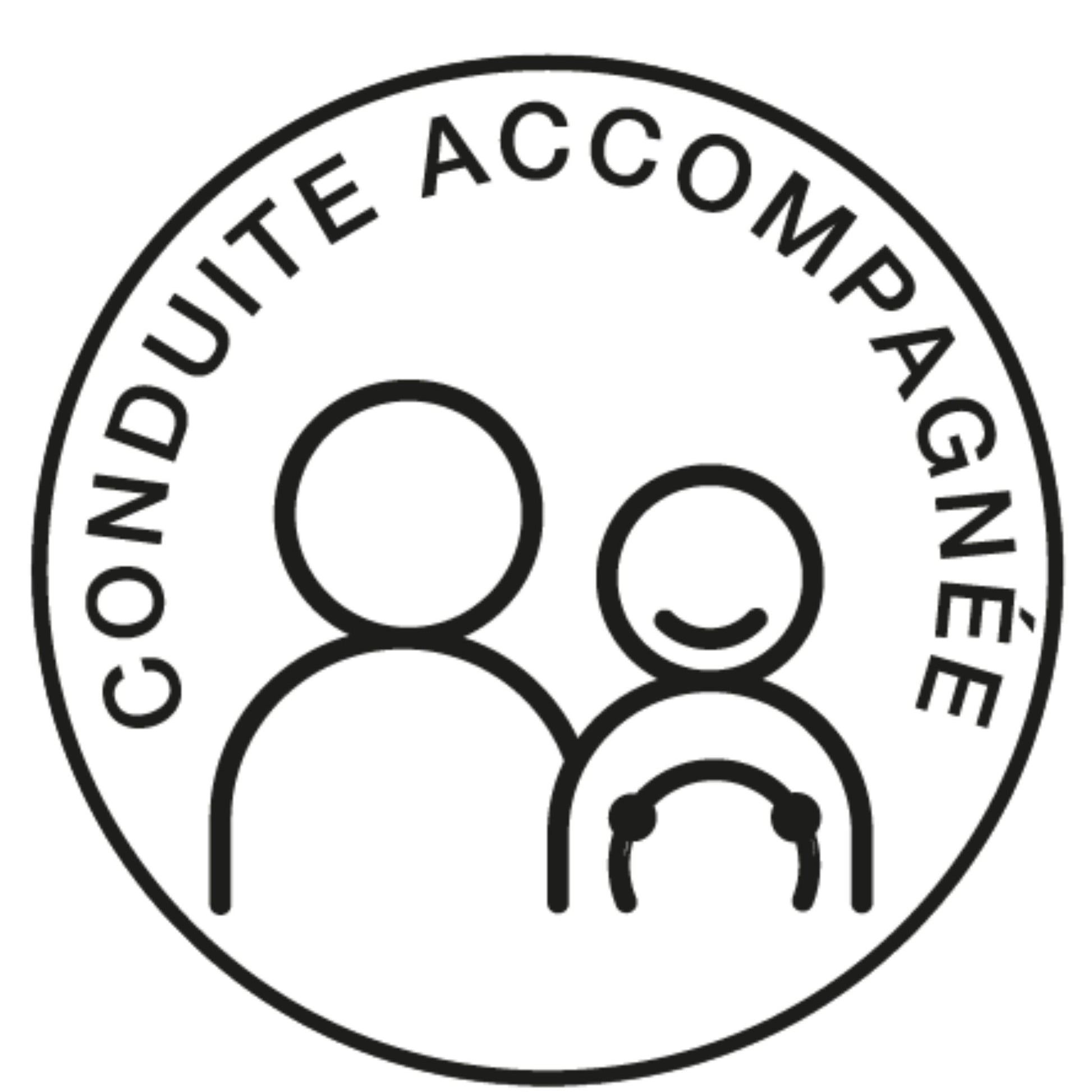 DISQUE ADHESIF "CONDUITE ACCOMPAGNEE"