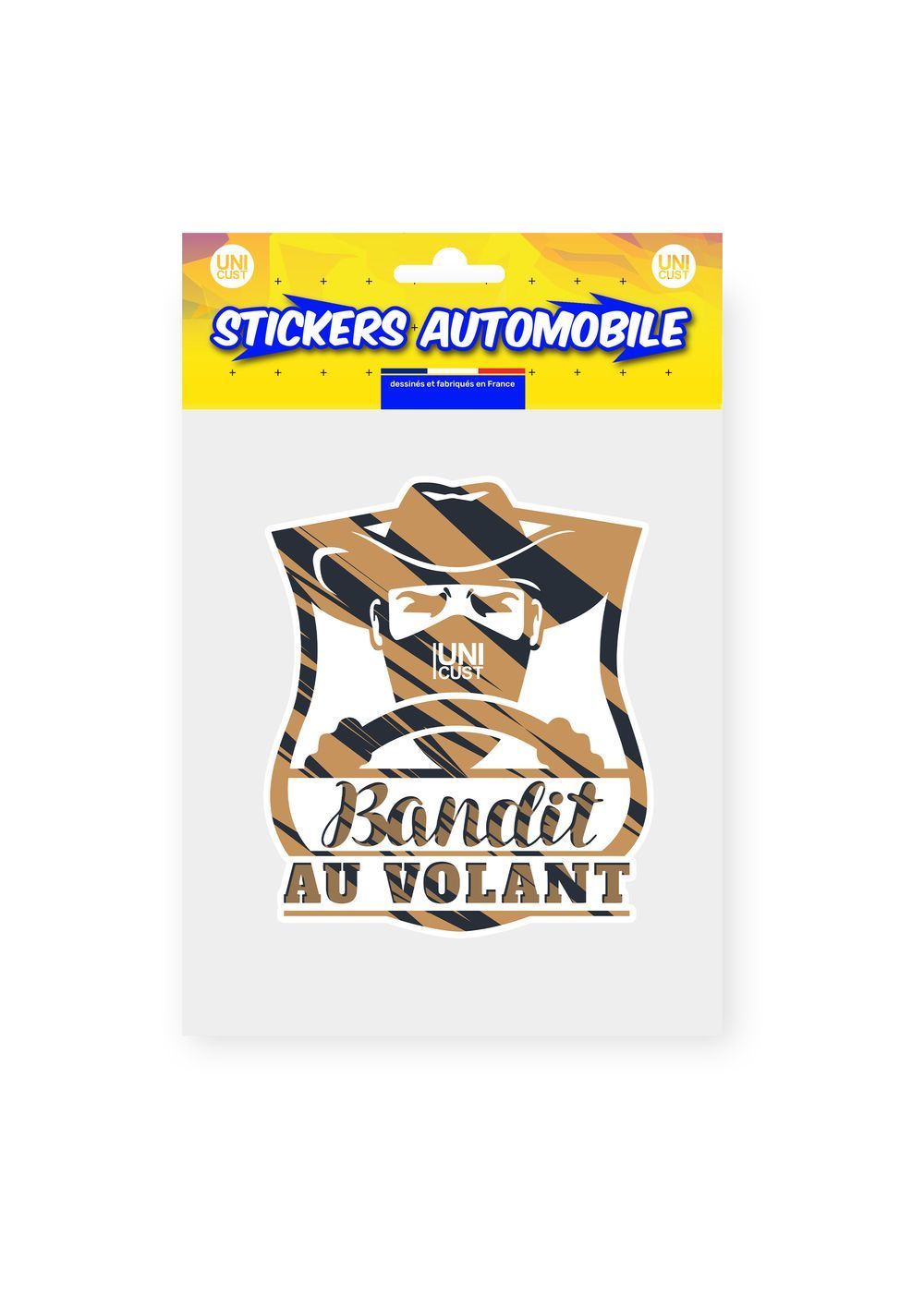 AUTOCOLLANT "BANDIT AU VOLANT"