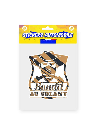 AUTOCOLLANT "BANDIT AU VOLANT"