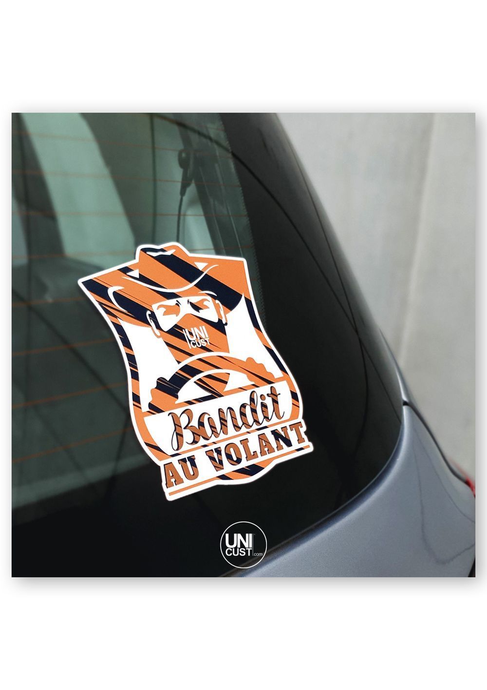 AUTOCOLLANT "BANDIT AU VOLANT"