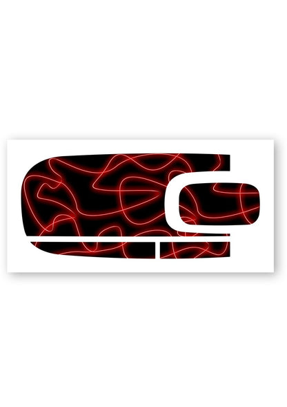 KIT AUTOCOLLANTS BAS DE PORTE (2 COTES) "LIGHT 1" POUR VOITURE SANS PERMIS ABS