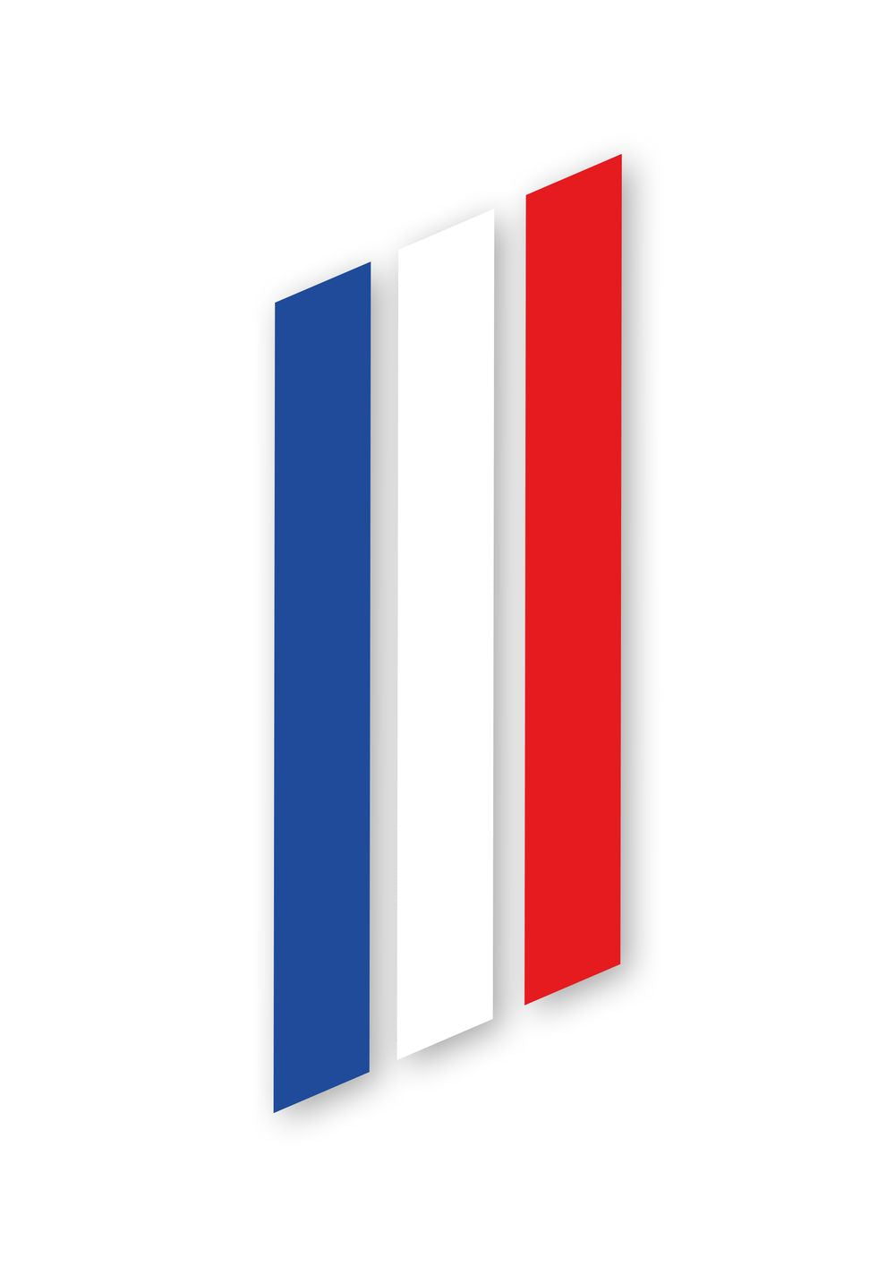 KIT AUTOCOLLANTS DECO AMI "FRANCE" (2 COTES) POUR VOITURE SANS PERMIS ABS