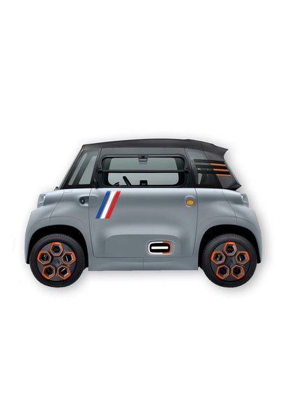 KIT AUTOCOLLANTS DECO AMI "FRANCE" (2 COTES) POUR VOITURE SANS PERMIS ABS