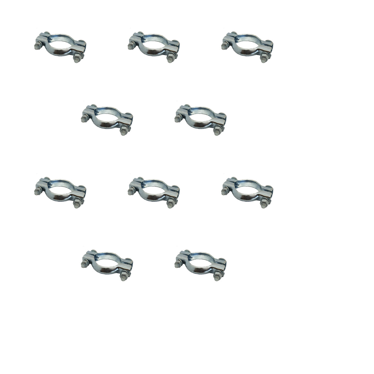 BRIDE D'ECHAPPEMENT Ø53 INOX/ SACHET DE 10 PIECES