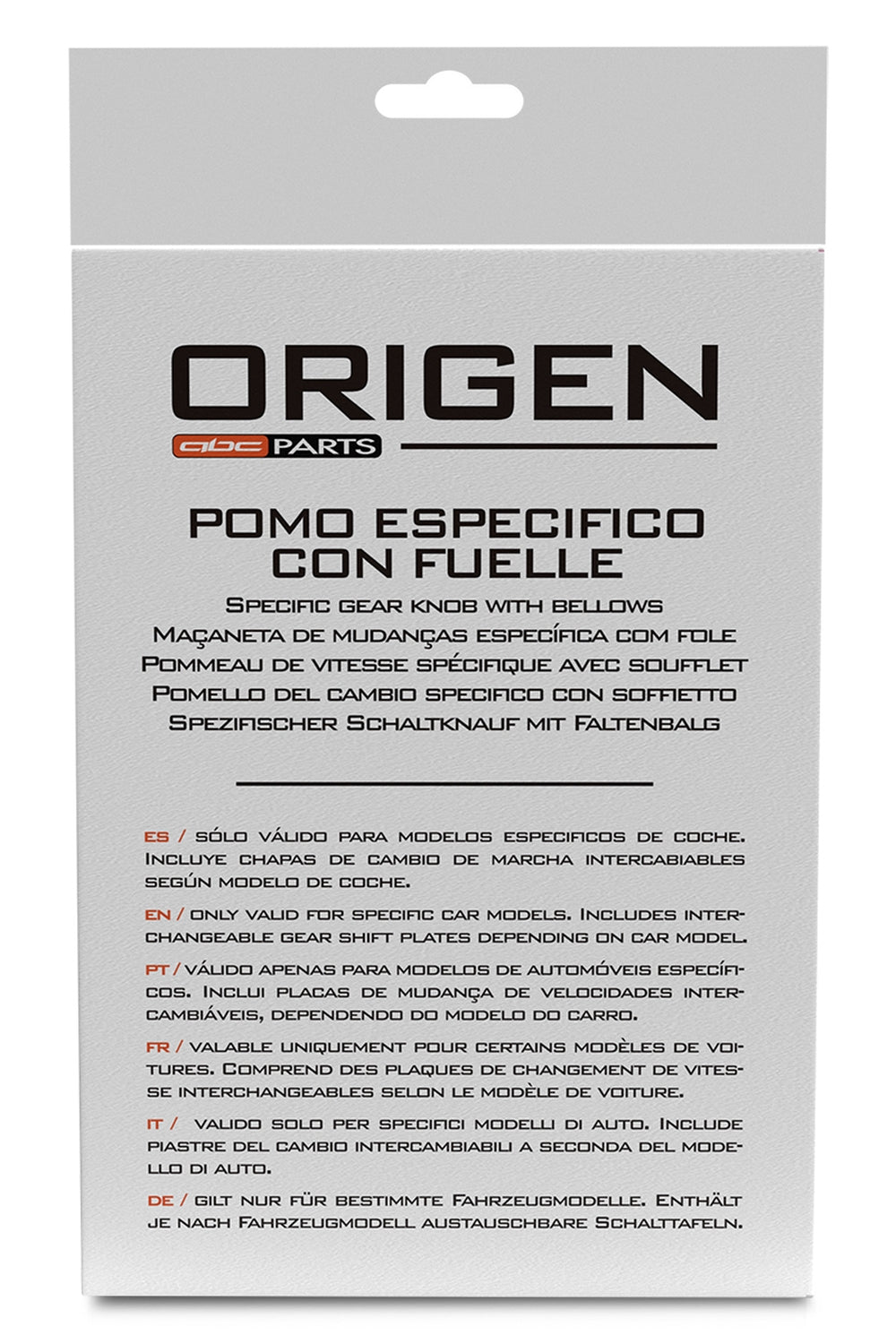 POMMEAU DE VITESSES + SOUFFLET ADAPTABLE POUR PEUGEOT CITROEN PARTNER/ BERLINGO 2014-2016