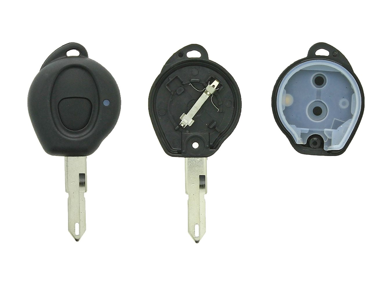 COQUE CLE ADAPTABLE PSA 1 BOUTON LAME CRANTEE FIXE