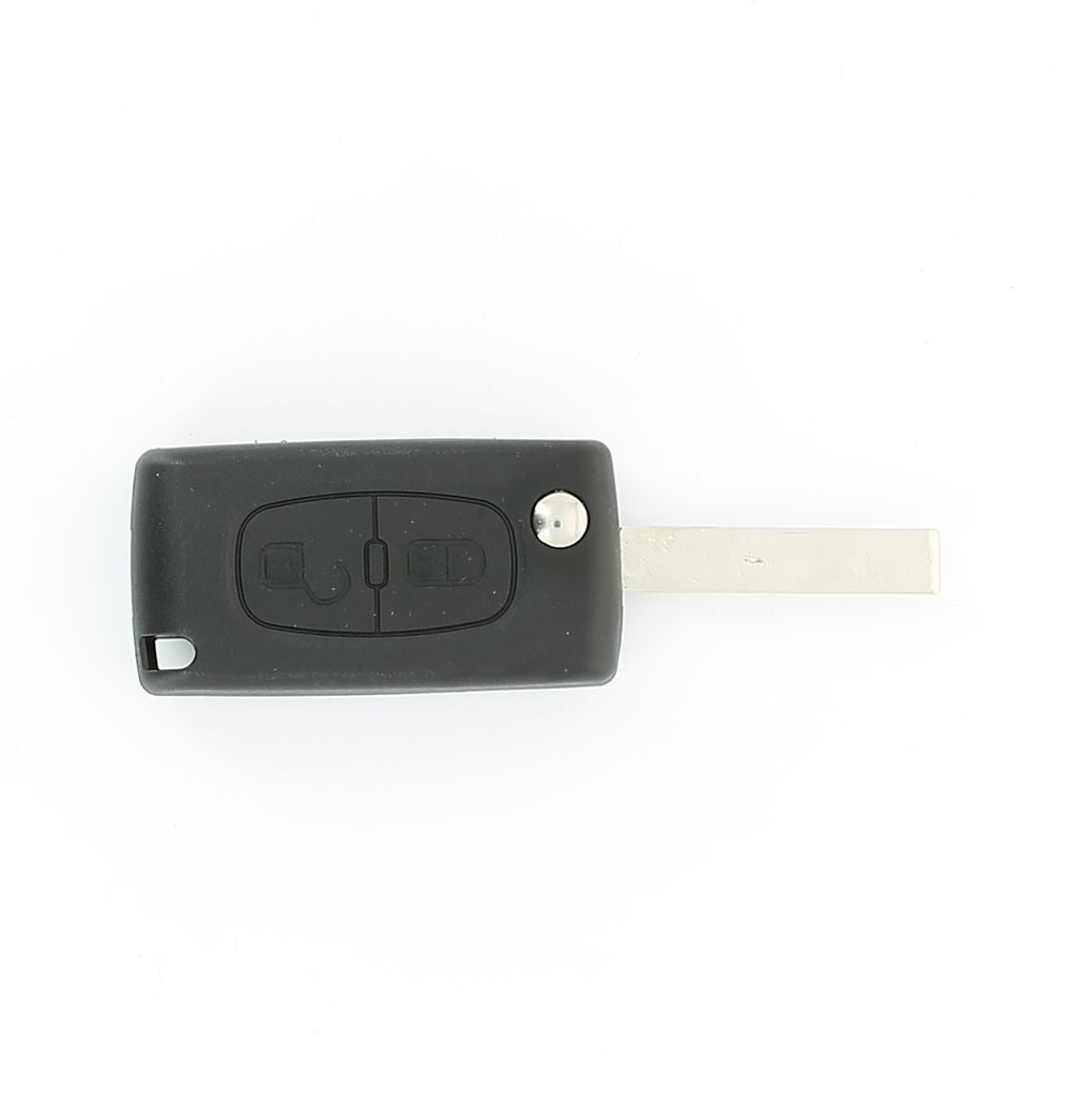 COQUE CLE ADAPTABLE PSA 2 BOUTONS LAME FRAISEE RETRACTABLE 8MM