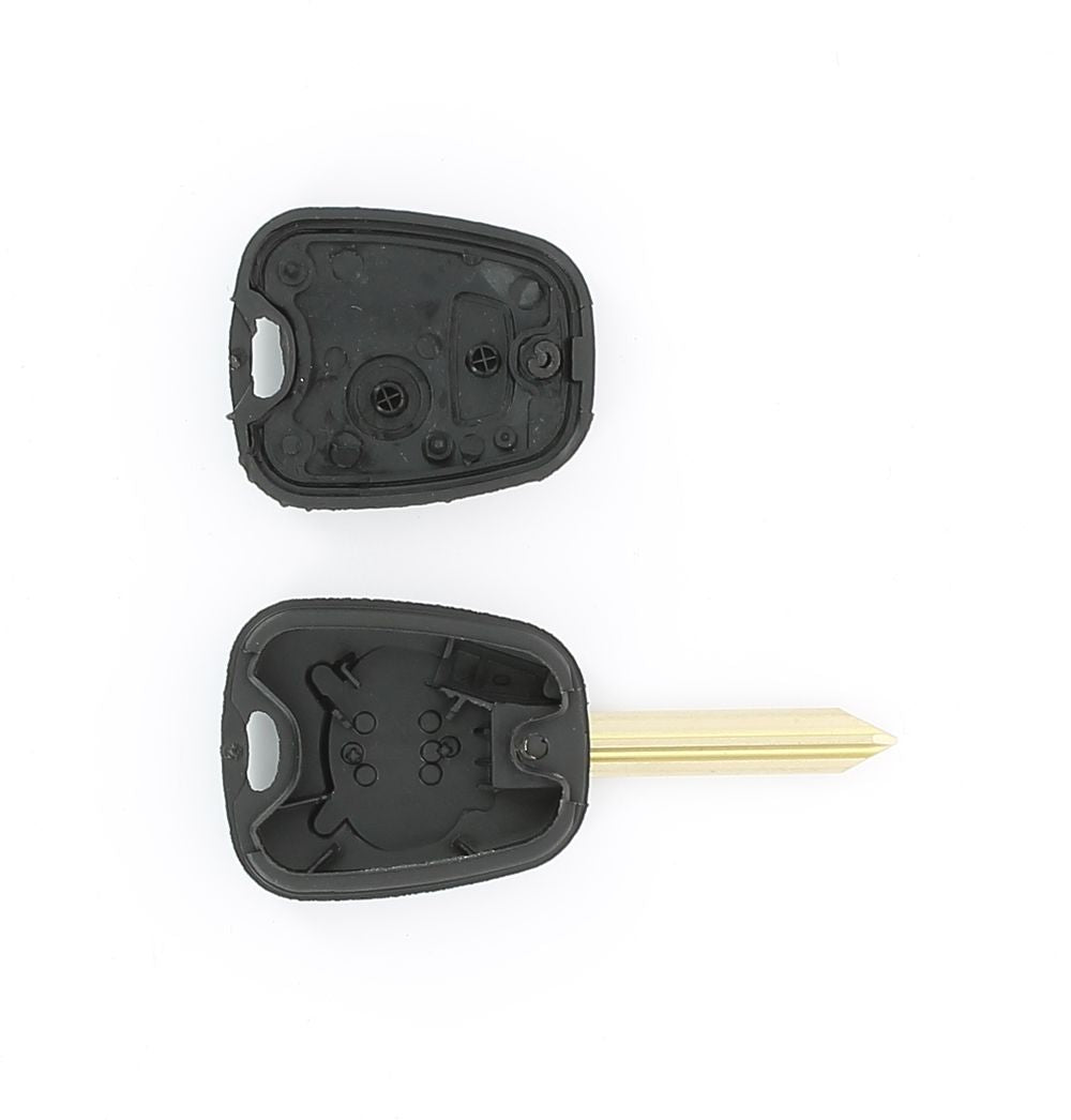 COQUE CLE ADAPTABLE PSA 2 BOUTONS LAME CROIX FIXE