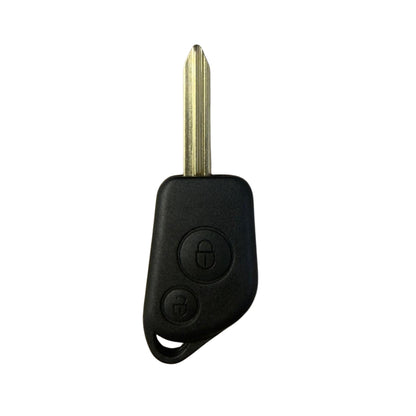 COQUE CLE ADAPTABLE PSA 2 BOUTONS LAME CROIX FIXE