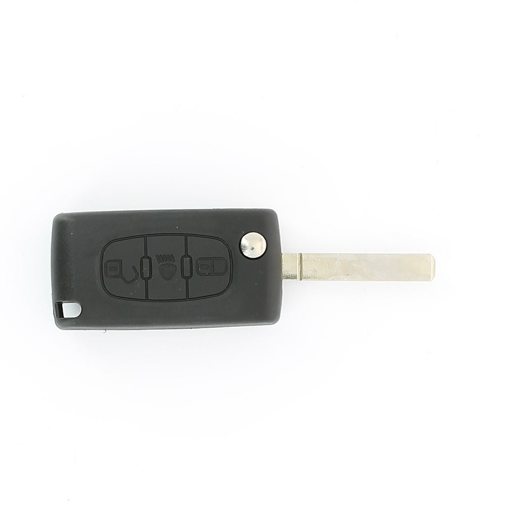 COQUE CLE ADAPTABLE PSA 3 BOUTONS LAME FRAISEE RETRACTABLE 7MM