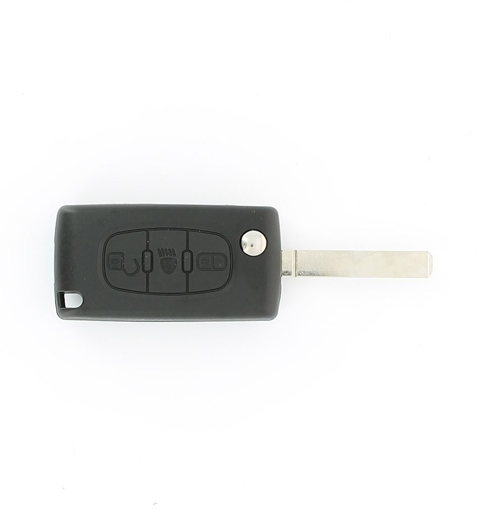 COQUE CLE ADAPTABLE PSA 3 BOUTONS LAME FRAISEE RETRACTABLE 7MM