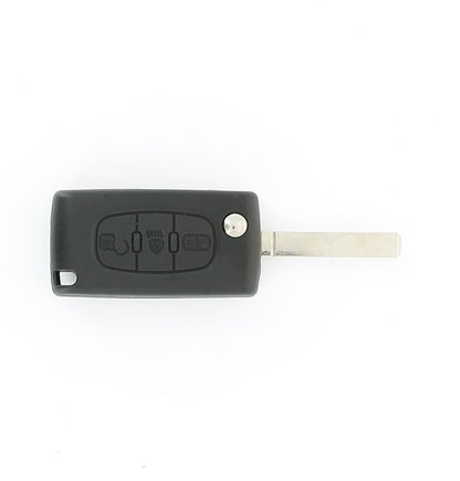 COQUE CLE ADAPTABLE PSA 3 BOUTONS LAME FRAISEE RETRACTABLE 7MM