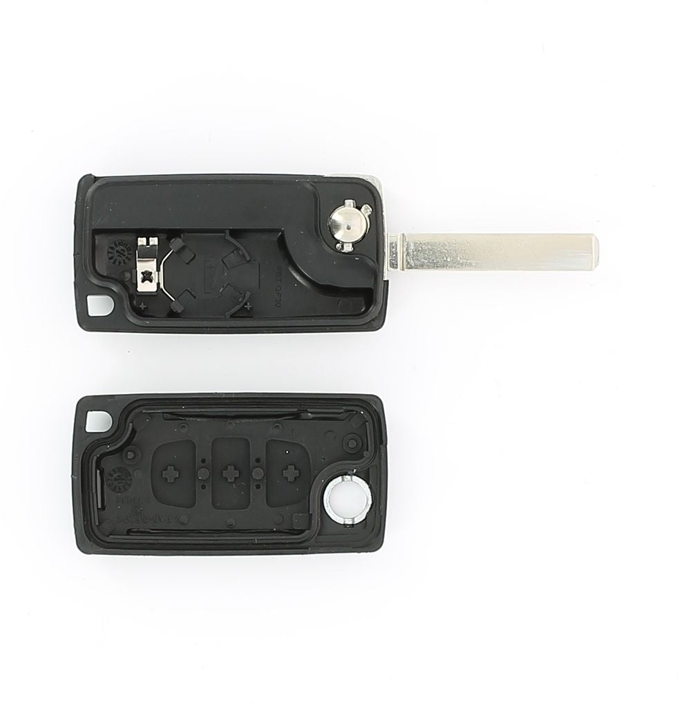COQUE CLE ADAPTABLE PSA 3 BOUTONS LAME FRAISEE RETRACTABLE 7MM