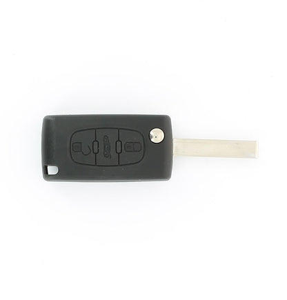 COQUE CLE ADAPTABLE PSA 3 BOUTONS LAME FRAISEE RETRACTABLE 8MM