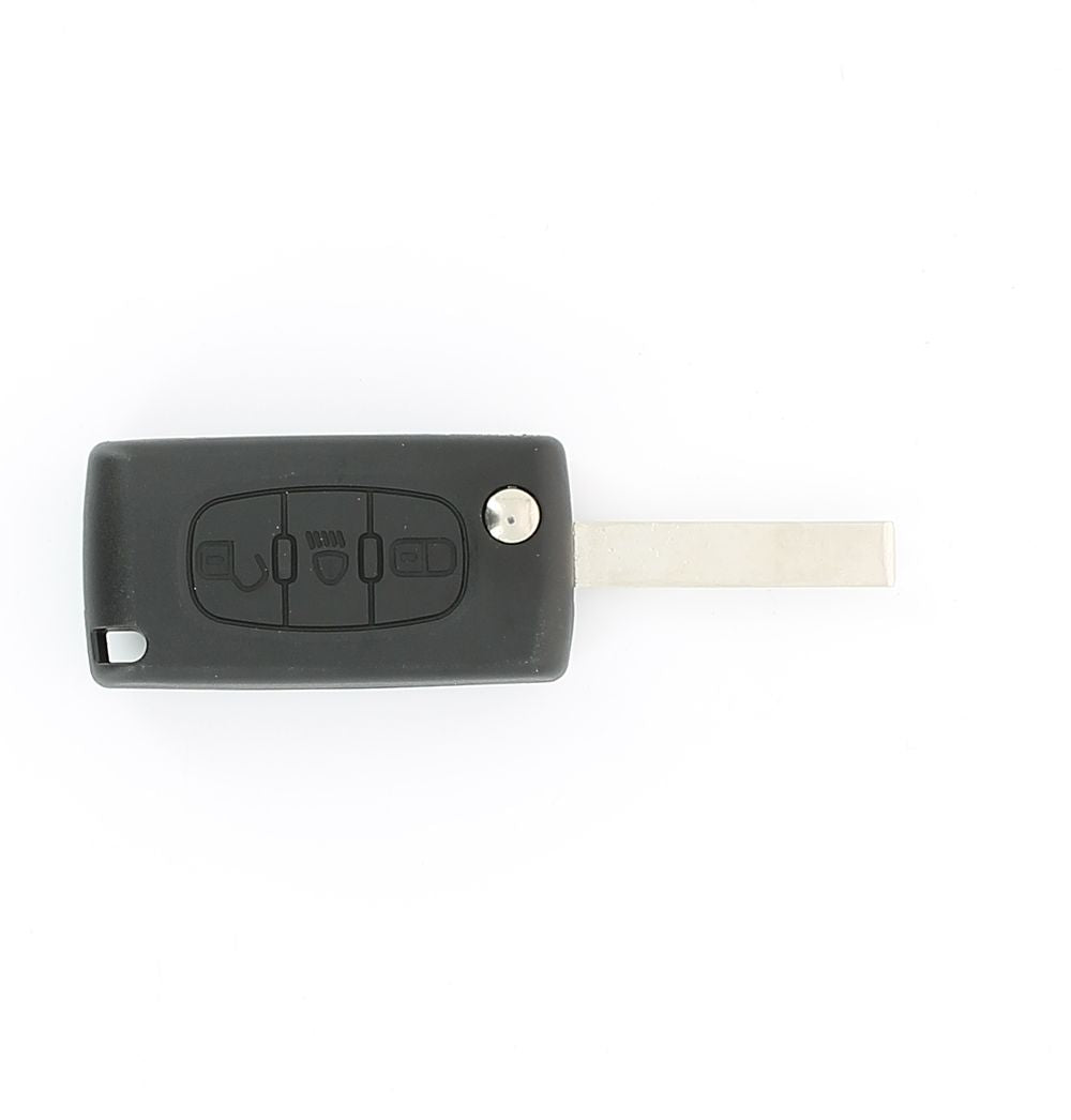 COQUE CLE ADAPTABLE PSA 3 BOUTONS LAME FRAISEE RETRACTABLE 8MM