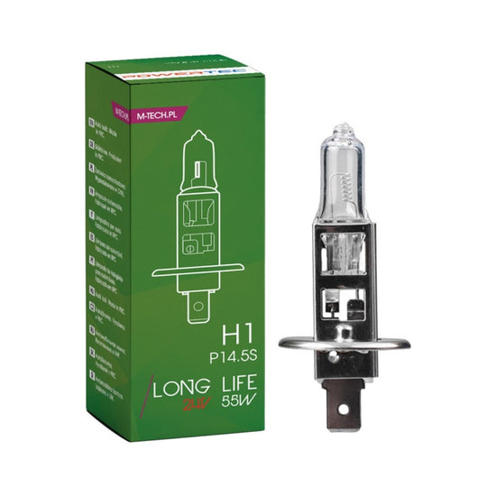 AMPOULE HALOGENE H1 P14.5S 24V 70W LONG LIFE (BOITE) X1 MTECH