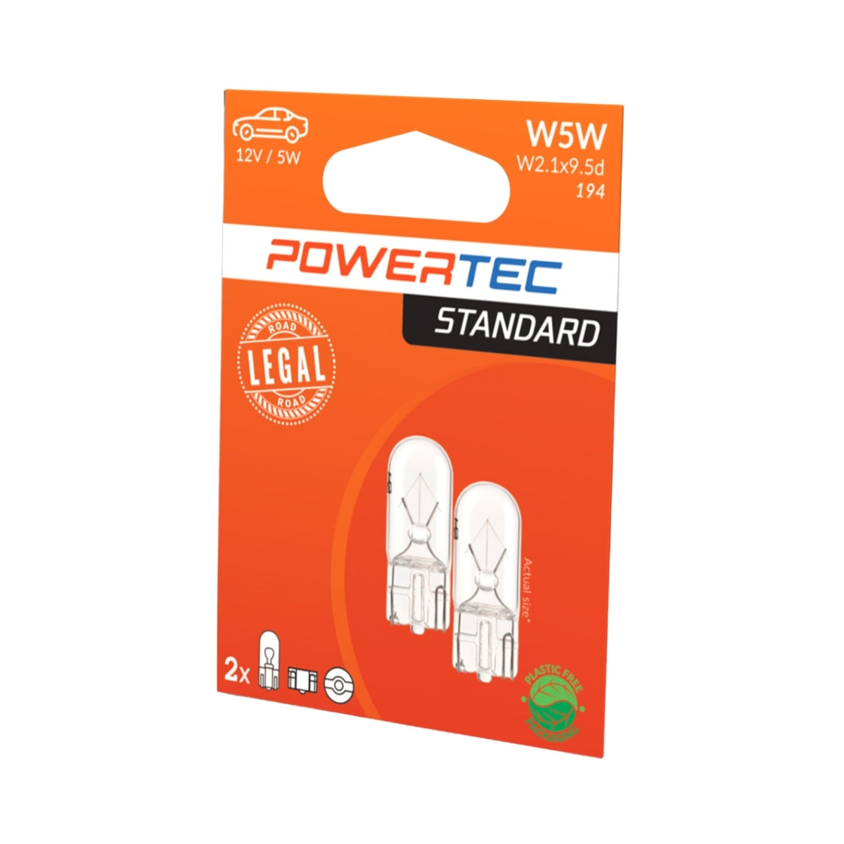AMPOULE HALOGENE W2,1X9,5D W5W T10 12V 5W (BLISTER) X2 MTECH
