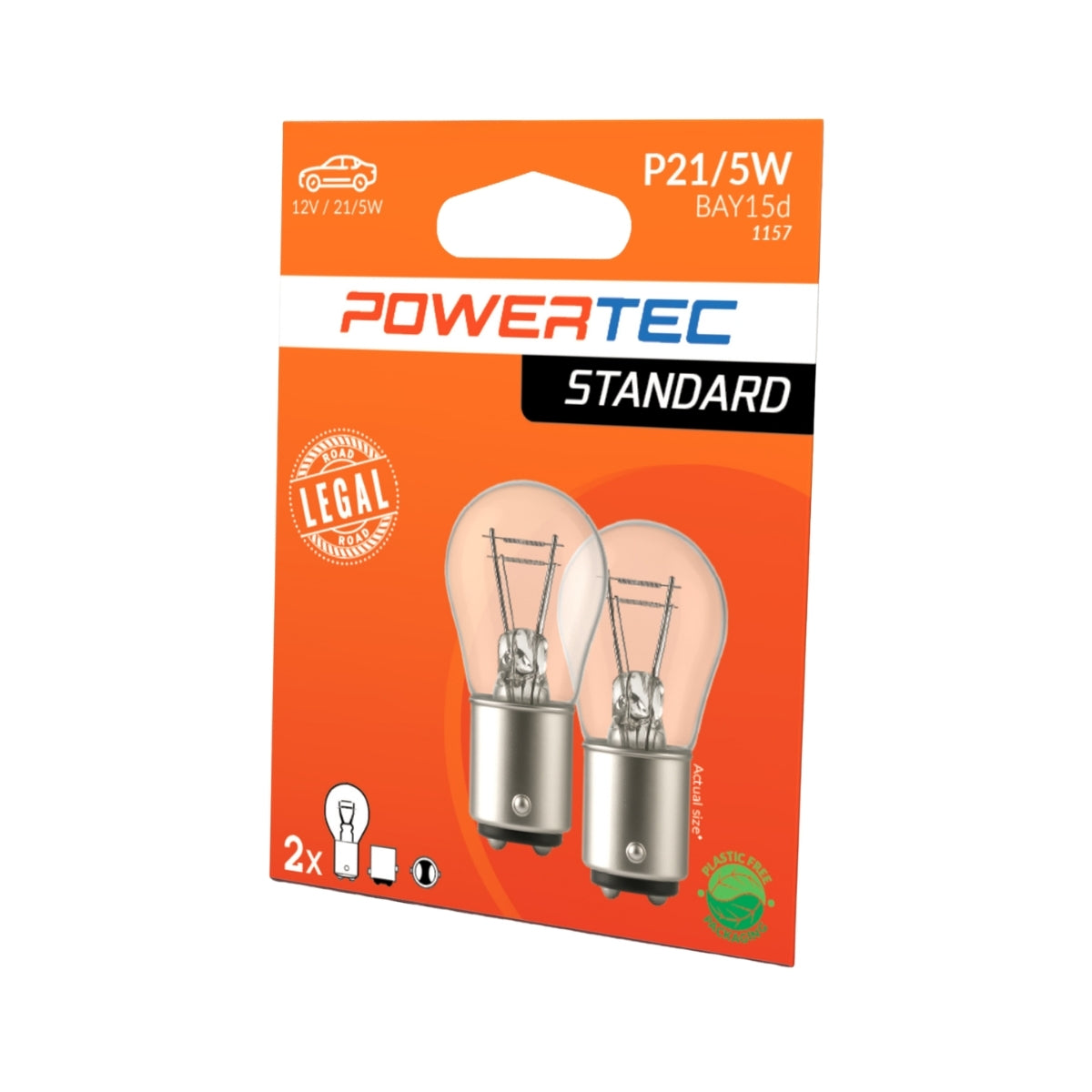AMPOULE HALOGENE BAY15D P21/5W 12V 21/5W (BLISTER) X2 MTECH