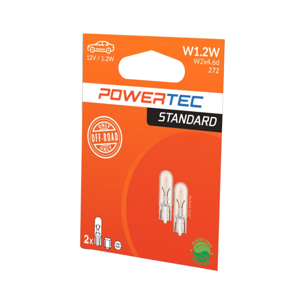 AMPOULES HALOGENES W2X4.6D T5 12V 1.2W (BLISTER) X2 MTECH