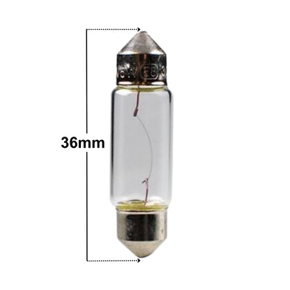 AMPOULE HALOGENE X 2 (ECO PACKAGING) C5W SV8.5 (36MM) 12V 5W MTECH