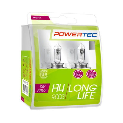 AMPOULES HALOGENES H4 PL43T 12V 55W LONG LIFE (BLISTER) X2 MTECH