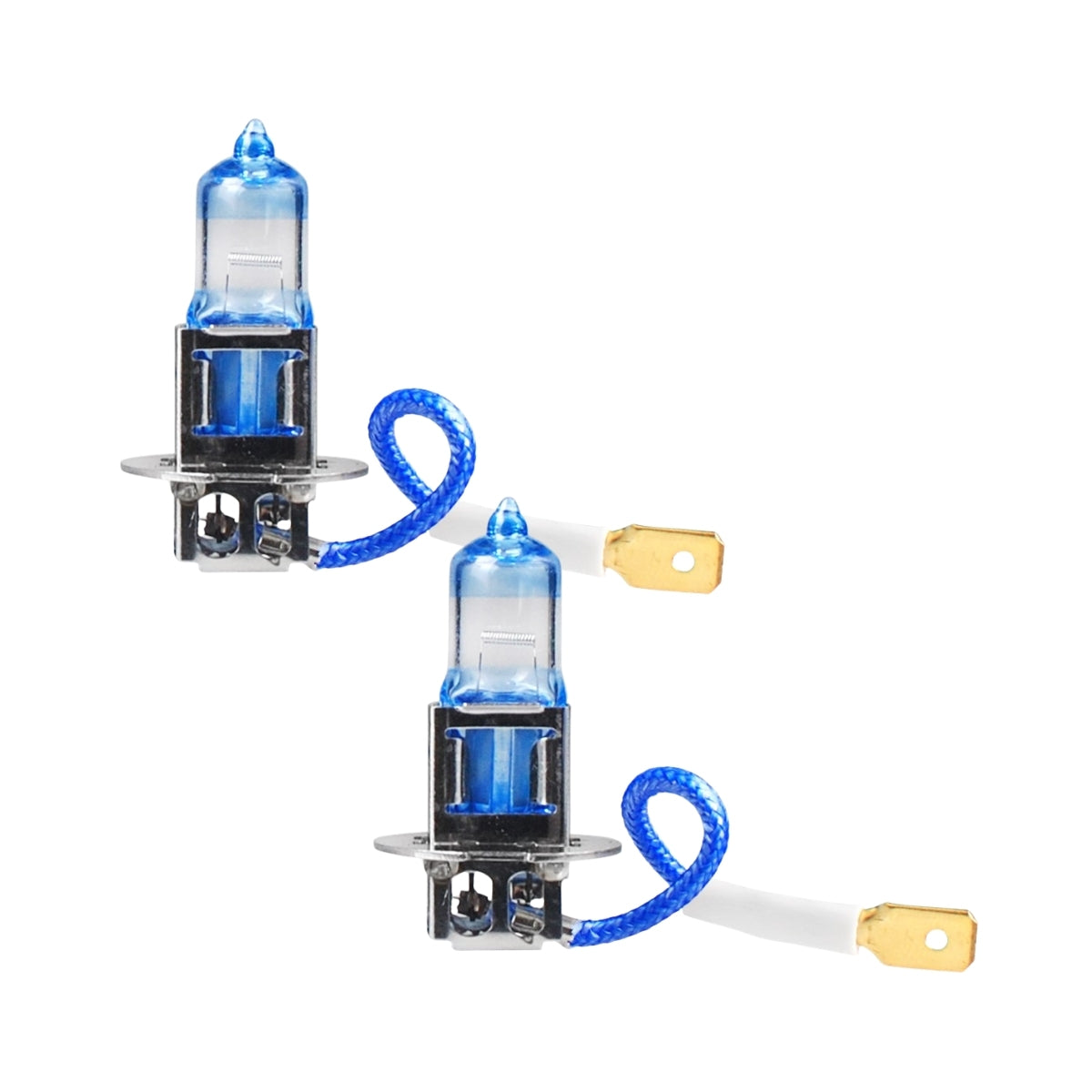 AMPOULES HALOGENE H3 12V X 2 POWERTEC PLATINUM +130%