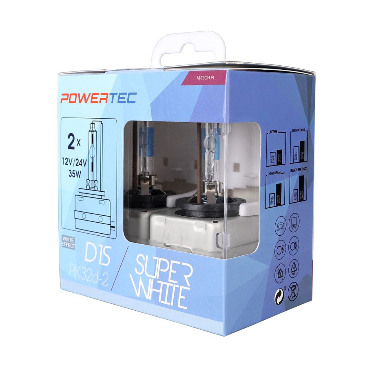2 AMPOULES D1S 4500K 35W CE BLISTER