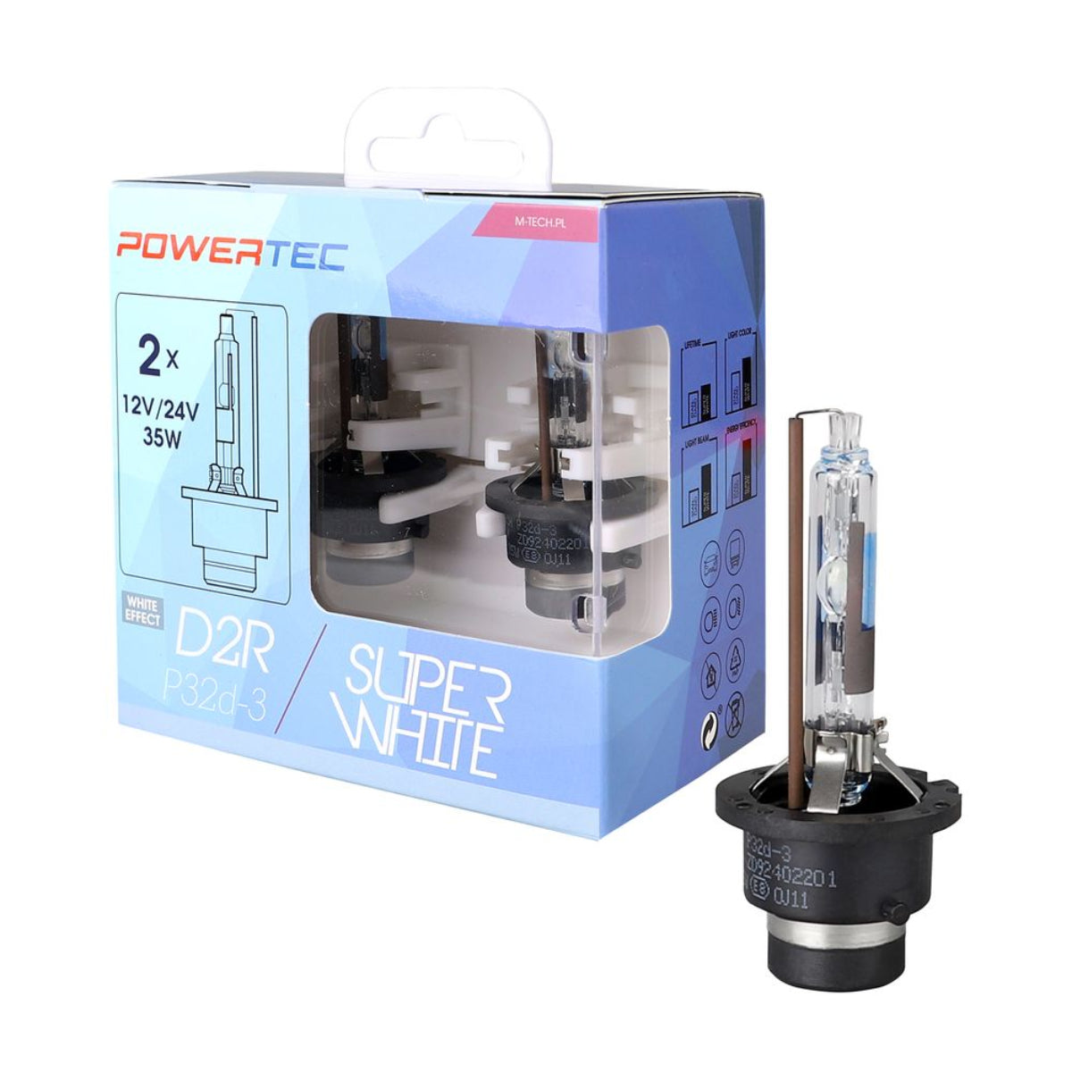 2 AMPOULES D2R 4500K 35W CE BLISTER