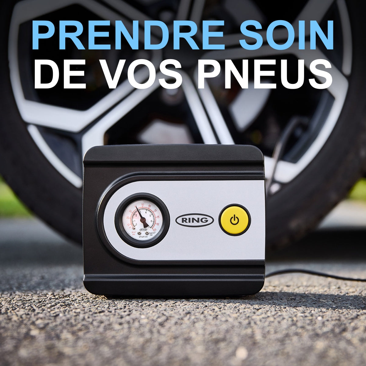 COMPRESSEUR D'AIR ANALOGIQUE 12V RING