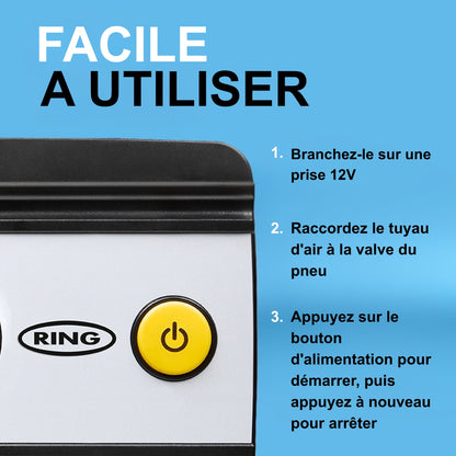 COMPRESSEUR D'AIR ANALOGIQUE 12V RING